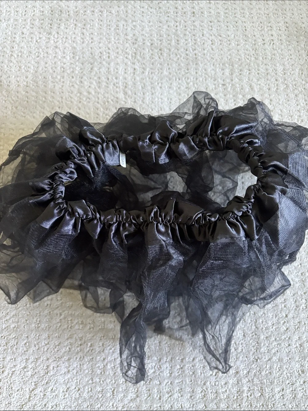Black Tulle Mini Skirt